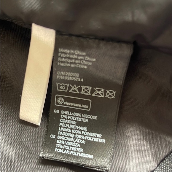 H&M Kids Black Faux Leather Moto Jacket with Asymmetrical Zipper - Picture 5 of 8